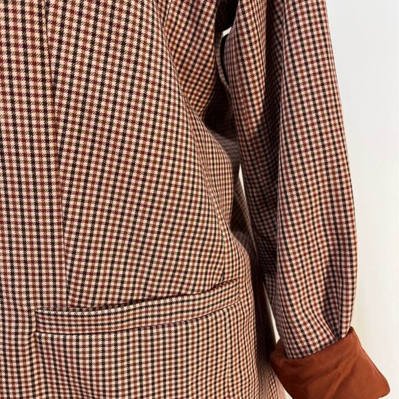 A New Day NWT Boyfriend Micro-Check Single Button Plaid Blazer [size XL] - Picture 6 of 9